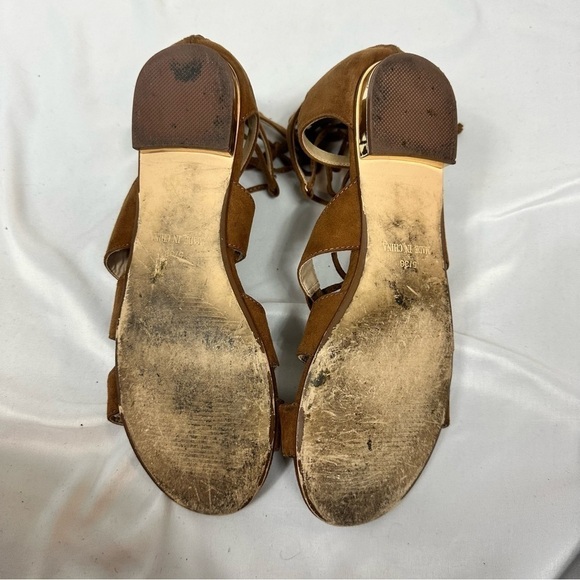 TOPSHOP Tan Gladiator Sandals in Size 8 - Picture 5 of 5